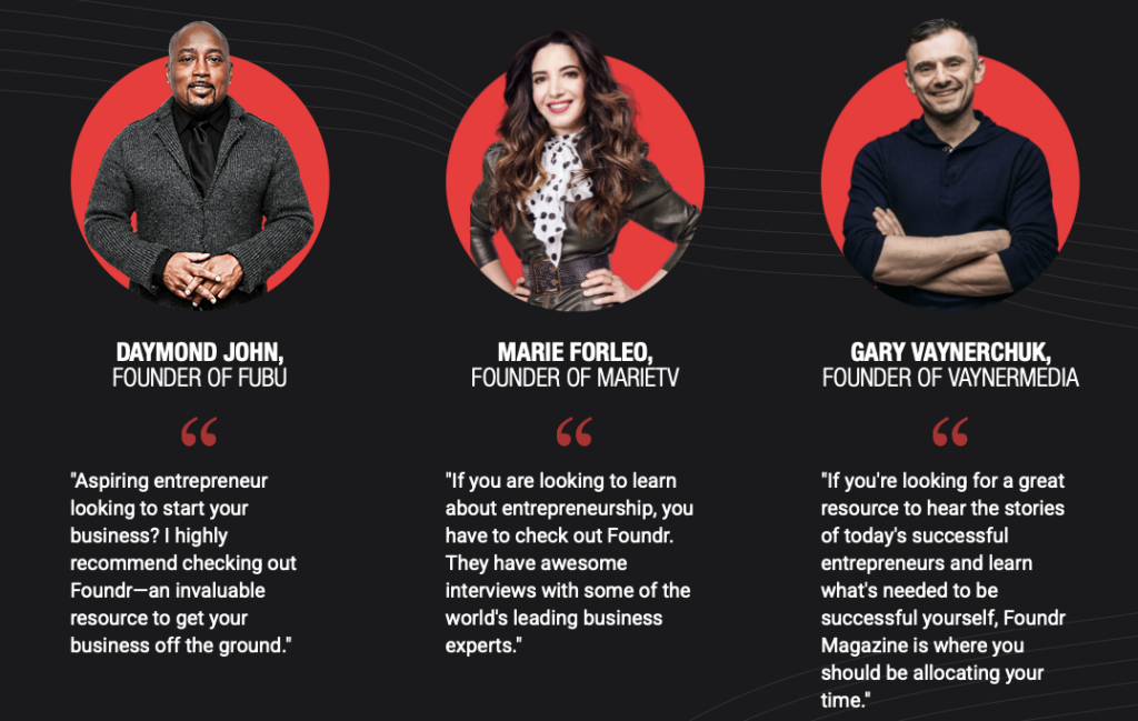 Influencer testimonial example