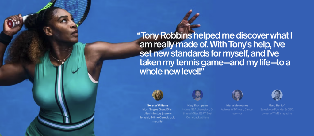 Influencer testimonial example