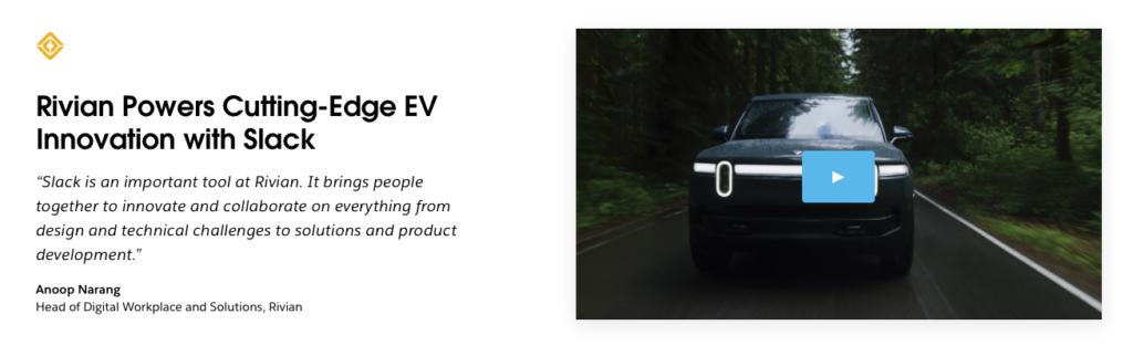 Video testimonial example