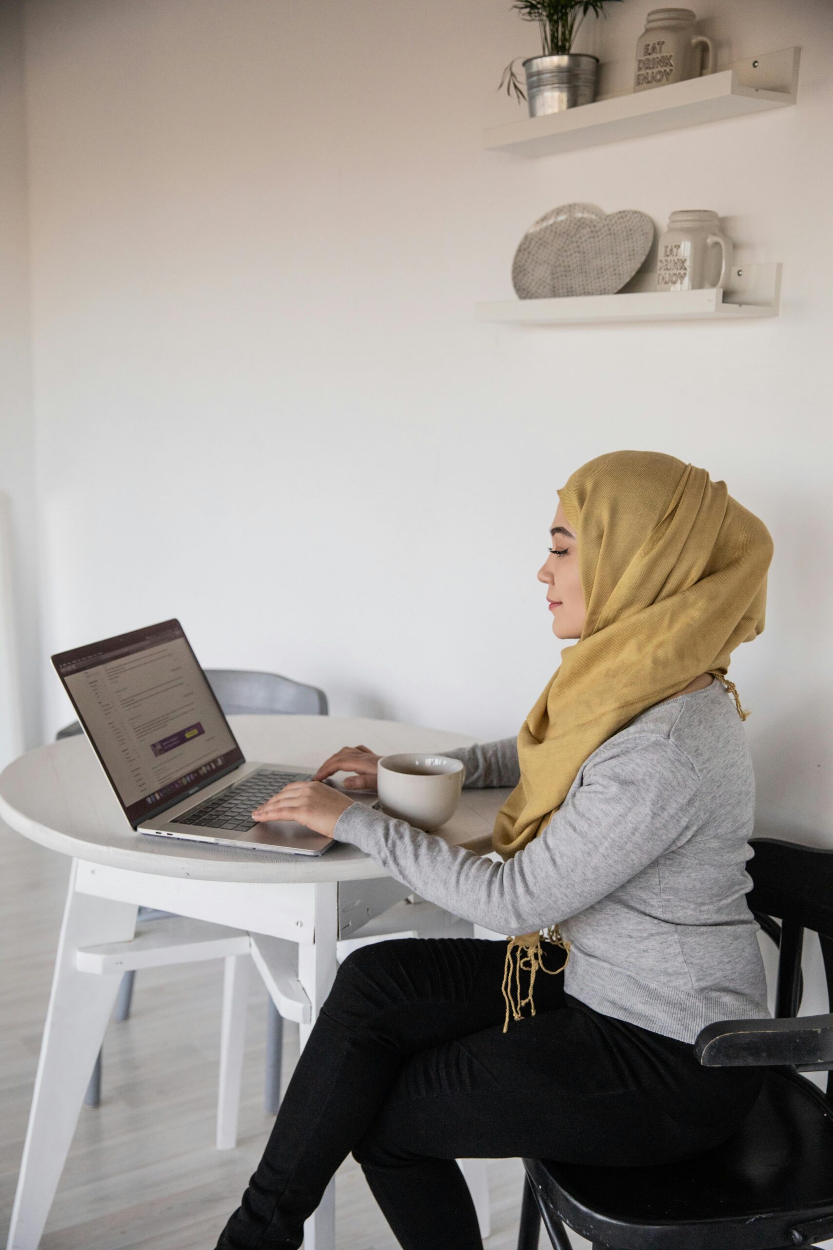 Woman at computer