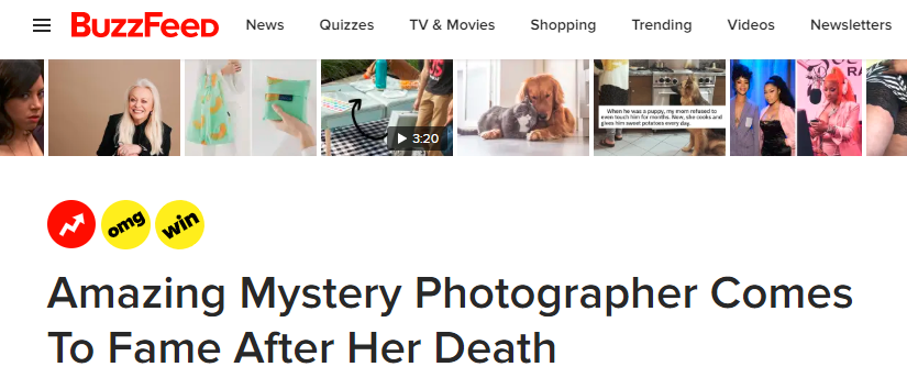 Screenshot of Buzzfeed Headline