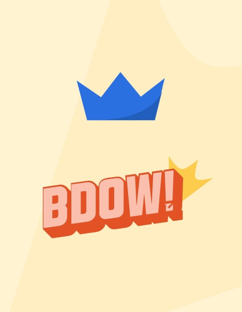 Sumo is now BDOW! | Look closely: The BDOW! burst resembles the Sumo crown.